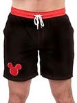 Disney Mens Mickey Mouse Swim Shorts Black Size X-Large