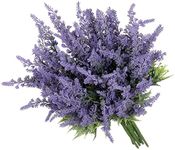 Grand Verde Lavender Artificial Flowers Bulk Stems Faux Purple Plants Real-Touch Bouquets DIY Home Decoration, 8pcs