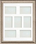 Frame Company Brompton Vintage Cream Multi-Aperture Photo Frame with Mount * Choice of Mount Design* NEW