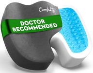 ComfiLife Premium Gel & Memory Foam Seat Cushion – Doctor Recommended Office Chair Cushion, Car Seat Cushion – Chair Cushions for Back & Sciatica Pain Relief – Seat Cushions for Office Desk (Charcoal)