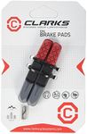 Clarks Replacement Insert Elite Rim Brake Pads - Pair of 72mm Brake Pads Compatible with V-Brake Systems on MTB & Hybrid Bikes for All Weathers