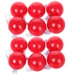 Tomaibaby Clown Nose, Red Nose with Built-In LED Light, Clown Costume Accessories for Halloween Party Circus Role Play Costume Accessories, 12PCS