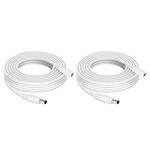 [2-Pack, 3.3ft/1M] Tonton DC Power Extension Cable, 2.1mm x 5.5mm Male to Female Power Adapter Extension Cord, Compatible with DC Power Supply Adapter of 12-Volt CCTV Security Camera, DVR, LED Strip