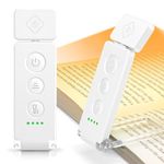 Glocusent 12 LED Rechargeable Book Light, Reading Light with 5 Colors & 5 Brightness Levels, Up to 100Hrs Runtime, Eye-Caring Reading Lights for Books in Bed, Perfect for Book Lovers, Kids