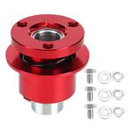 Suuonee Steering Wheel Hub Adapter, Car Universal 360 Steering Wheel Quick Release Disconnect Hub 3 Hole Fast disassembly