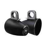 Audiopipe APMP-600ETW 6 Inch Compact Multi Purpose Directional Stereo Speaker Enclosure for Car Audio, Marine, UTV, and ATV Sound System, Black (Pair)…