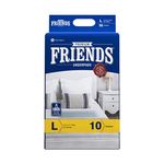 Friends Premium Underpads, Large 60 X 90 cm, Super Absorbent Polymer & Soft Surface, 10s Pack