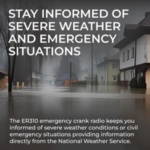 Midland ER310 Weather Alert Radio – NOAA All Hazard Emergency Radio