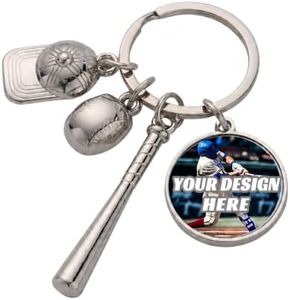 LOVEVEN Custom Sports Keychain with Picture, Personalized Coach Gift