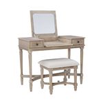 Linon Home Décor Marcie Gray Wash Vanity Set