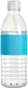 Copco Hydra Reusable Tritan Water Bottle with Spill Resistant Lid and Non-Slip Sleeve, 16.9-Ounce, Light Blue