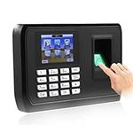 Fingerprint Attendance Machine 2.4 inch Display USB Biometric Time Clock Recorder Employee Checking-in Reader(1#)