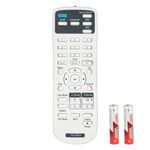 219863500 Projector Remote Control Compatible with Epson BrightLink EB-735Fi PowerLite 992F/ E20/ EB-720/ EB-725W/ EB-L520U/ EB-L630U/ X49 Home Cinema 1080 Replacement Controller with Batteries