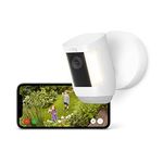 Ring Spotlight Cam Pro Wired by Amazon | Outdoor Security Camera 1080p HDR Video, 3D Motion Detection, Bird's-Eye View, LED Spotlights, alternative to CCTV | 30-day free trial of Ring Protect