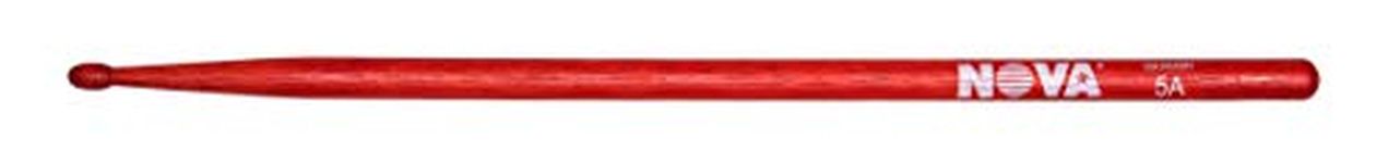 Vic FIrth - NOVA Drumsticks - 5A - Wood Tip - Red