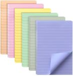 Mr. Pen- Lined Sticky Notes 4x6, 6 Pads, 45 Sheet/Pads, Morandi Colors, Sticky Notes with Lines, Sticky Note Pads, Sticky Pads, Sticky Notes Lined, Colorful Sticky Notes, Mr Pen Sticky Notes