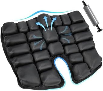 Kriogor Inflatable Cushion Airplane Seat, Lightweight Self-Inflating Memory Foam Seat Cushion, Inflatable Seat Cushion for Travel, Office Chairs, School Bleachers, Stadium Seats, and Wheelchairs