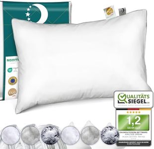 KING SIZE DREAM Kopfkissen Konfigurator - Deluxe Daunen-Feder Hotel Kissen 60x80 | Für Seiten & Rücken-Schläfer - Größe wählbar | Perfect Sleep Tech.| Ausgezeichnet und Zertifiziert