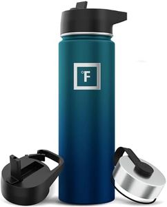 IRON °FLASK Sports Water Bottle - 22 Oz 3 Lids (Straw Lid), Leak Proof - Stainless Steel Gym & Bottles for Men, Women & Kids - Double Walled, Insulated Thermos - Mothers Day Gifts For Mom