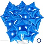 20 Pcs Star Balloons,18 Inch Blue S