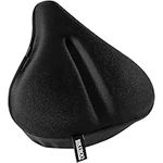 Bikeroo Bike Seat Cushion - Extra Large Saddle Cover for Bicycles, Compatible with Exercise (Peloton) or Outdoor Bike, 11 Inches X 12 Inches