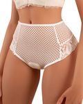 Banamic Women Underwear Lace Cheeky Panties High Waist Bikini Sexy Hipster Briefs