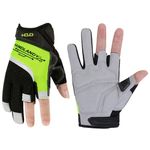 HANDLANDY Framer Work Gloves Open-Finger Carpenters Gloves,Dexterity Fingerless Framing Gloves