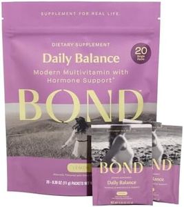 BOND Daily Balance for Women 20 Travel Packs - Prenatal Vitamins - Supports Menstrual Cycles, Ovulation, Nutrient Levels - Folate, Folic Acid, Inositol, Probiotics, NAC, Vitamin C + Antioxidants