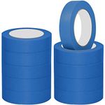 NORTHERN BROTHERS Decorating Masking Tape for Painting Blue Decorators Tape Painters Tape for Artist Indoor Decorating Tape 24mm 10 Rolls