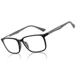 BLUEMOKY Blue Light Reading Glasses for Men，Sport Square Frame Readers, Anti Glare Computer Glasses