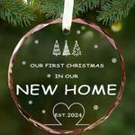 Svnntaa House Warming Gifts New Home,Housewarming Gifts for New House, Housewarming Gift Ideas Presents for Women, Couple, New Home Owners Gift Ideas, Glass New Home Ornament 2024