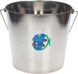 Advance Pet Product Heavy Stainless Steel Round Bucket, 16 Quart