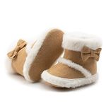 Sonsage Infant Baby Girls Boys Snow Boots Soft Anti-Skid Sole Ankle Premium Booties Newborn Toddler Prewalker Winter Warm Crib Shoes