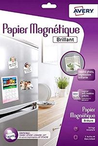 Avery – Inkjet Printable Magnetic Photo Quality Glossy Paper – 3 Sheets