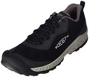 KEEN Men’s NXIS Speed Low Height Vented Hiking Shoe, Black/Vapor, 8.5 D (Medium) US