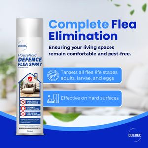 Quebec Flea Spray for Pets, 500ml – Fast-Acting Pest Control