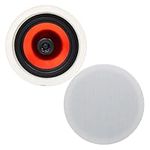 Herdio 6.5 Inch 150 Watts Ceiling Speakers For Bathroom, Kitchen,Bedroom,Covered Porches A Pair