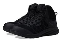 KEEN Utility Men's Vista Energy Mid Height Composite Toe Internal Metatarsal Guard Industrial Work Sneakers, Black/Raven, 10.5