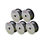 WeldingCity 5 Rolls E71T-11 Gasless Flux-Cored Mild Steel MIG Welding Wire 0.035" (0.9mm) 2-lb Spool | Pack of 5 Rolls