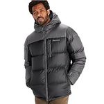 MARMOT Men’s Guides Hoody Jacket | Down-Insulated, Water-Resistant, Lightweight, Slate Grey/Cinder, Small