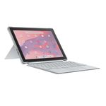 ASUS Chromebook CM30 Detachable, 10.5" 1920x1200 Display, MediaTek™ Kompanio 520, 8GB RAM, 128GB eMMC Storage, Garaged Stylus, ChromeOS, Fog Silver, CM3001DM2A-AS01TS-CB