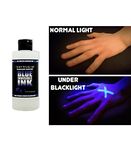 Opticz All Purpose Invisible Blue UV Blacklight Reactive Ink (2 Ounce Bottle)