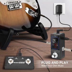 LEKATO 9-Slot Guitar Pedal Board – Loop Effects Organizer