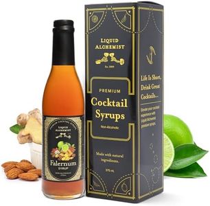 Liquid Alchemist Falernum Syrup for Cocktails - Real Ingredients Make our Falernum Cocktail Syrup a Great Mixer for any Tiki Cocktail - Our Mixer is Non-GMO Gluten Free & Vegan (12 oz)