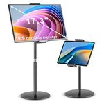 Purboah Tablet Stand Holder for ipad Large,Portable Monitor (Not Back Curved) Stand for Desk 15.6’’,17.3'',Stand Holder for Kindle,Smartphones,Display,Adjustable Height Heavy Wider Base