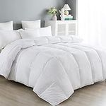 ANALIN Double Size Duvet - 13.5 Tog Luxurious Goose Feather & Down Quilt, 50% Down Double Size Bed Duvet, 100% Cotton Shell, Anti-dust mite & Feather-proof Fabric Anti-allergen