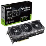 ASUS TUF Gaming GeForce RTX 4070 Gaming Graphics Card (PCIe 4.0, 12GB GDDR6X, DLSS 3, HDMI 2.1a, DisplayPort 1.4a)