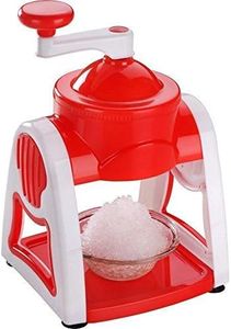 GLIVE (LABEL) Manual Ice Gola Slush Maker Ice Snow Maker Machine Hanndheld Gola Maker Ice Slush Maker Machine with Plastic Bowl Cup Glass and Stick