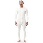 INDERA Men's cotton base layer underwear, White, M UK