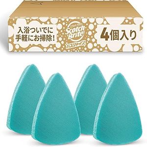 3M (3M) Scotch Brite Bath Cleaning Sponge Swift Scrub Powerful Pad for Bath 4 Pieces Bath Shine